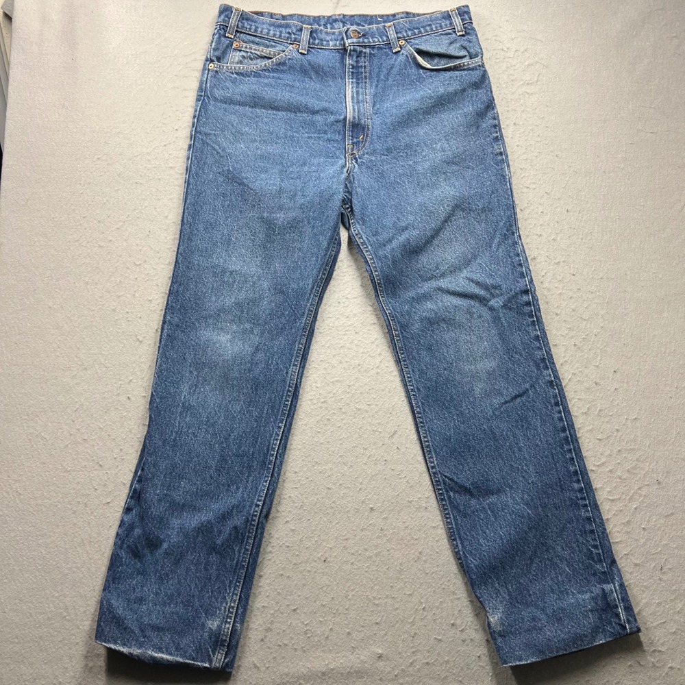 VTG 80s Levis 509 Orange Tab Jeans Mens 35x30.5 Medium Wash Vintage Denim USA